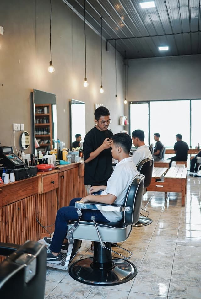 Barbershop interior